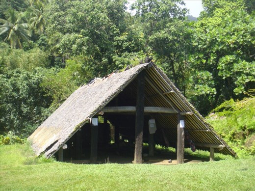 Nakamal and cyclone shelter, Lombaha, Ambae.