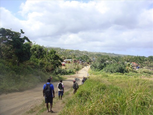Road into Lenakel, Tanna.