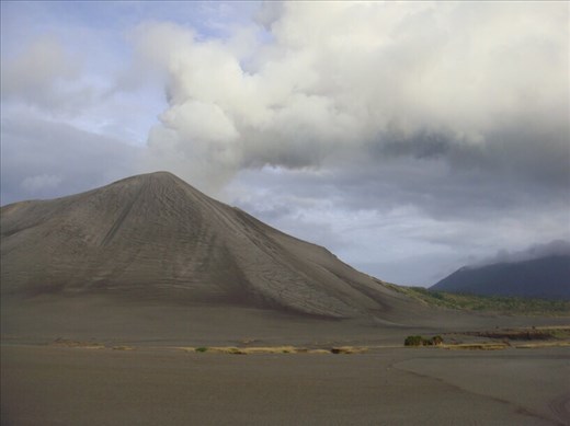 Ash plains with Mt. Yasur, Tanna.