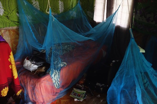 Mosquito nets, Lombaha, Ambae.