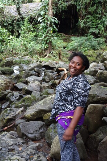 Florence, my sister and auntie-in-law, Lombaha, Ambae.