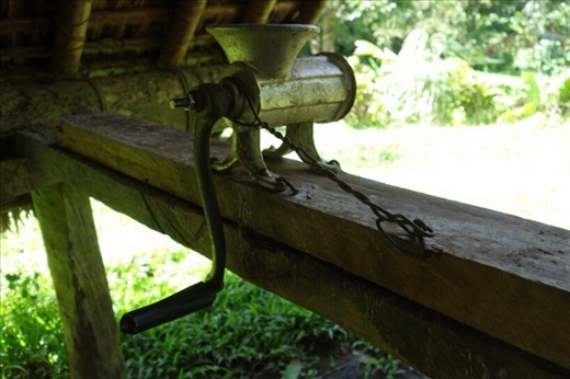 Meat grinder used to shred kava, Lombaha, Ambae.