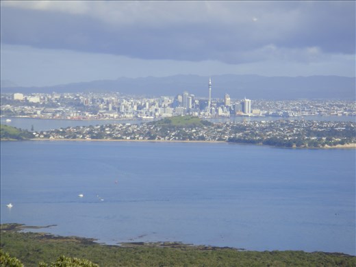 Auckland from Rangitoto crater.