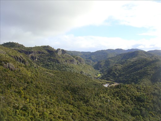 A look into the Wairakau valley, Duke's nose, Whangaroa harbour, Northland.