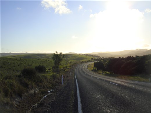 Road into Te Paki Reserve, Northland.