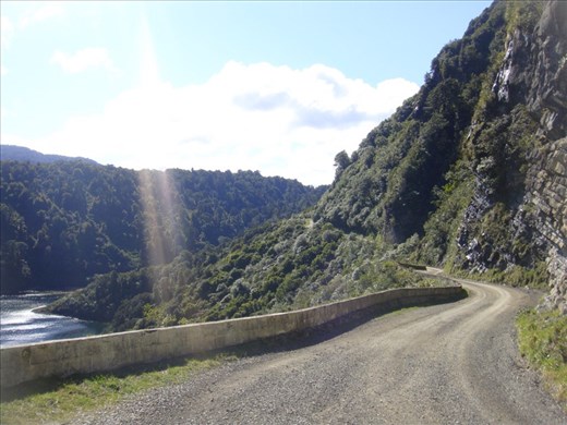 Hitching the remote road toward Waikaremoana