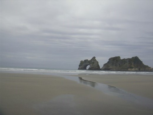 Wharariki beach
