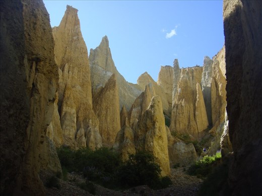 Clay cliffs, near Omarama