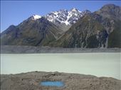 Blue pool and melt water from the glacier behind it: by thomasz, Views[125]