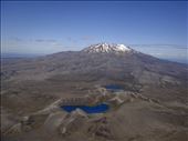 Blue lakes and Ruapehu from Ngauruhoe: by thomasz, Views[213]