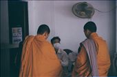 I arrive at the Thailand-Cambordia border five hours away from Bangkok. Monks are asked to proceed medical inspection.: by through-the-eyes-of-anna-sokolova, Views[367]