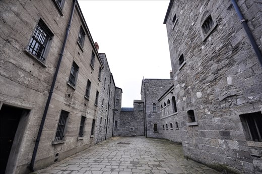 The Killer Courtyard - Kilmainham Goal. The site for executions and a continuos reminder from the cold, gray, desolate walls of the lack of freedom.