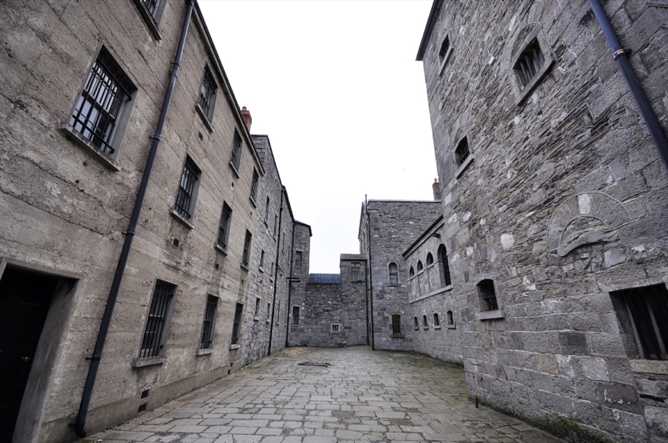 The Killer Courtyard - Kilmainham Goal. The site for executions and a continuos reminder from the cold, gray, desolate walls of the lack of freedom.