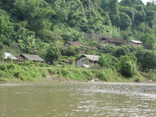 A settlement inhabited by ethnic on waterfront