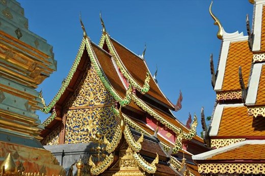Golden Temple in Chiang Mai, ThaiLan