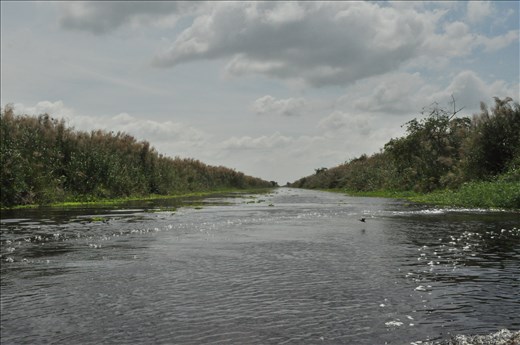 System of canals where protect National Park and go by boat
