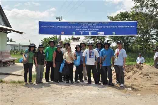 ASEAN working Group souvenir photograph in the U Minh Thuong National park