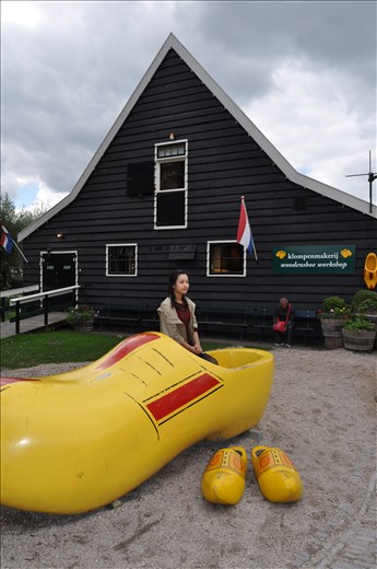 Traditional Dutch wooden clogs