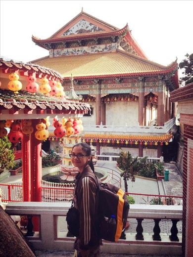 Me and my backpack. Guess where we were!