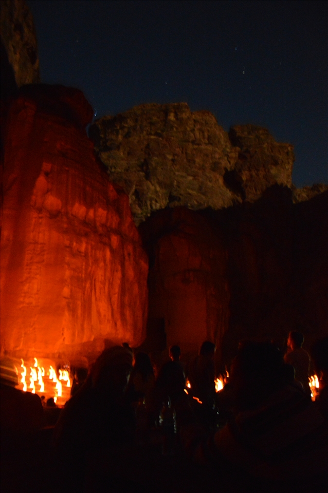 Petra by night