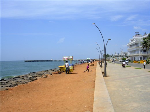 Beach front in Pondi