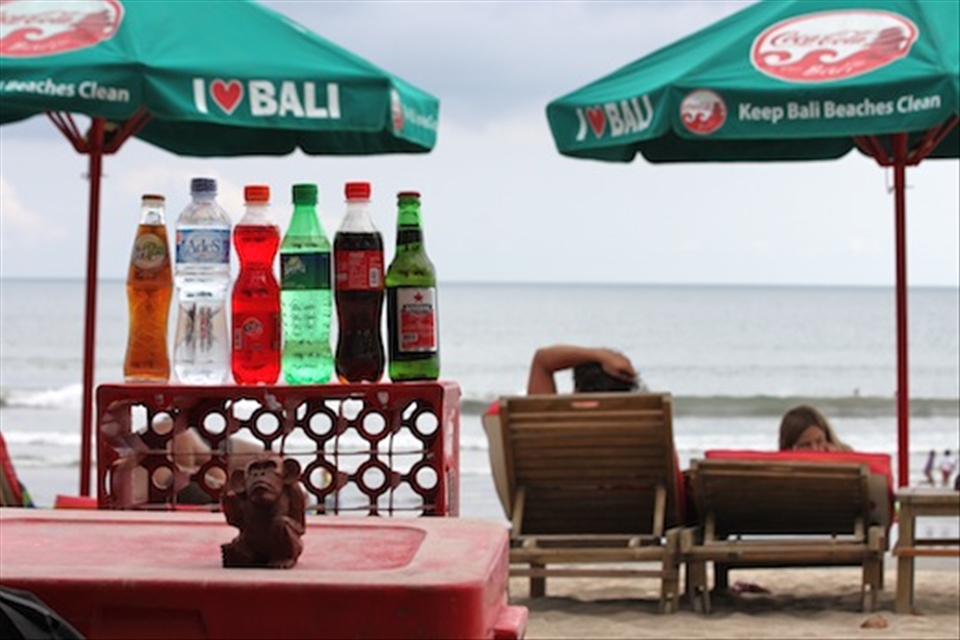 More than 17,000 islands form the Indonesian nation, but only one has been dubbed ‘The Island of the Gods’. Known for its rich culture, alluring landscape, world class waves and beauty of all sorts, Bali is slowly losing its natural charm. Despite the lively efforts of the locals to keep tourists ‘happy happy’, I found that oftentimes there was just too much plastic and not enough paradise. This view from my lounge chair on Kuta Beach was typical on many of the island's popular shorelines.