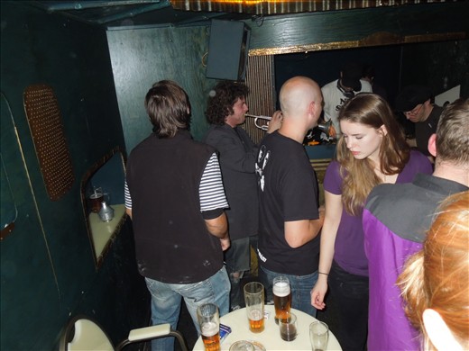 Tom, my tour guide playing trumpet...