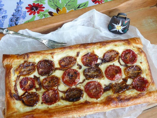 Slow Roasted Tomato & Quark Tart 1