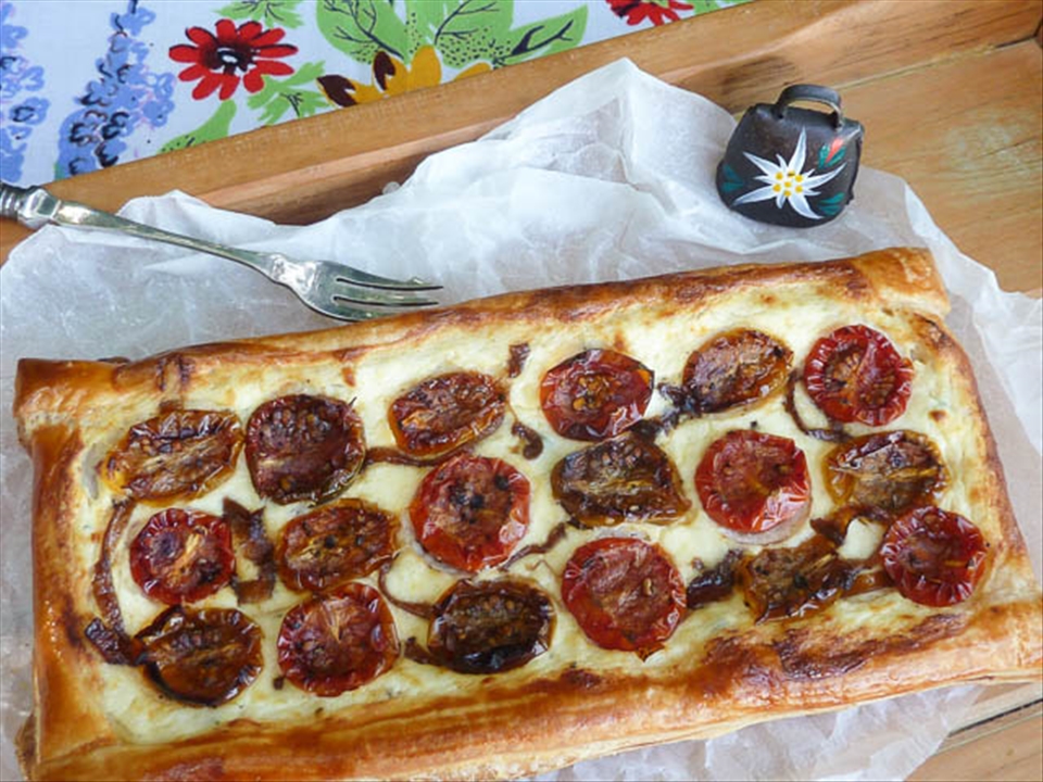 Slow Roasted Tomato & Quark Tart 1