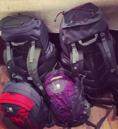 All packed and ready to go. Our lives for the next 8 months!