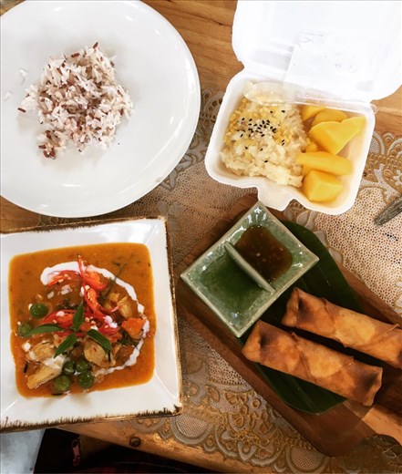 Showing off our skills at Zabb E Lee cooking school.
Chiang Mai, Thailand.