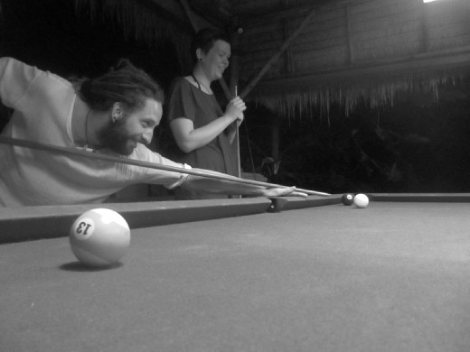 And that damn girl kicked our arse in all of the games..