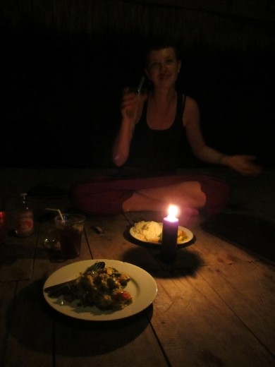 Romantic hut dinner with Sangsum. And Sylwia :)