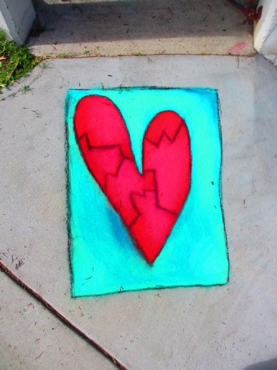 My first ever chalking piece (Venla näyttääkö tutulta?:))