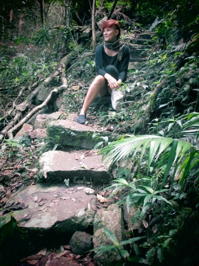 In the jungle up the mountains