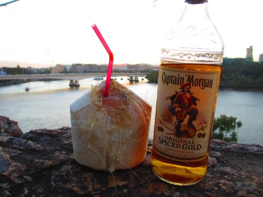 Perfect sunset. Who needs a knife to open a coconut anyway when you can use keys and rocks?