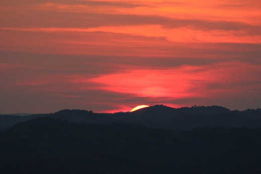 Sunset from World's View