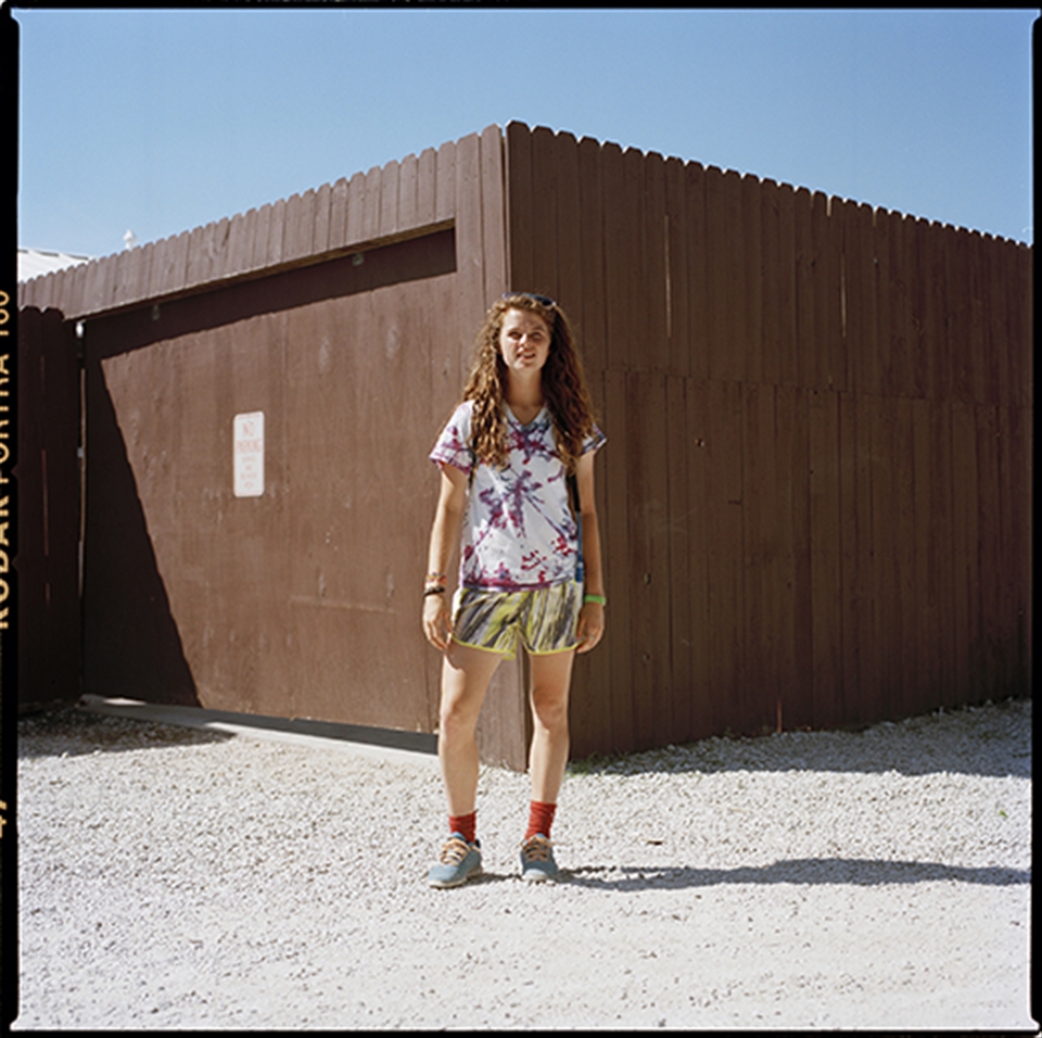 A counselor displays the 