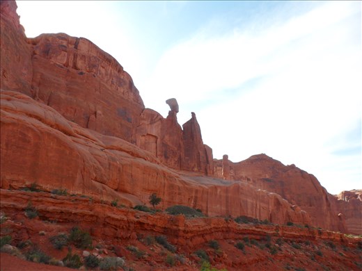 Arches National Park, where rocks have faces and names.