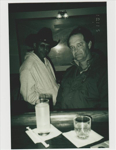 The St. James Hotel in Cimarron, NM.  A couple of the regulars that made staying in the haunted hotel not as scary.