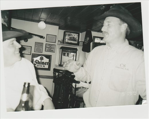 ...you will be swaying arm in arm with them, singing cowboy songs and trying on their big, sweaty hats until closing time...