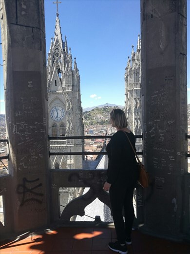 Udsigten fra basilikaens tårn. Jeg har totalt vundet over min højdeskræk