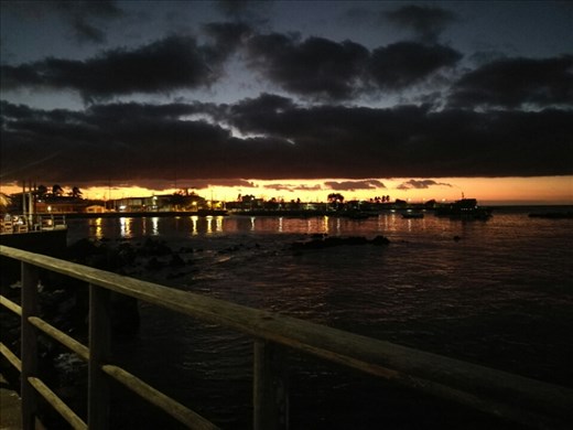 Solnedgang over Puerto Baquerizo Moreno
