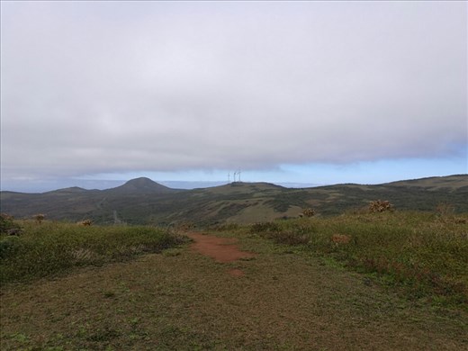 Udsigten fra junco vulkanen som har dannet øen san christobal