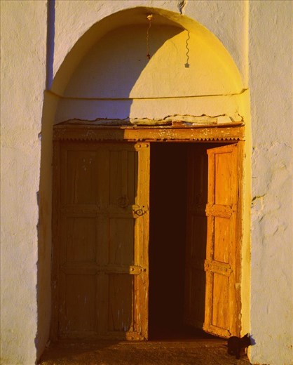 dusk time in the remote village of Ait Rkha