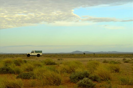into the open desert south of souss