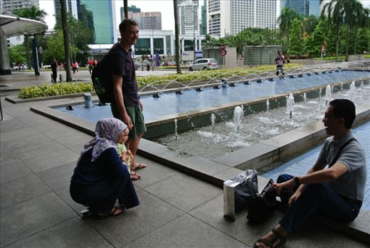 From the moment we got off the flight people have asked to take Enzo's photo. Now a daily occurrence and a charge of 5 ringget.