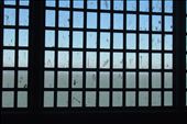 Alcatraz. Freedom. The distant red blur bridge shows through the window bars. : by tjp, Views[321]
