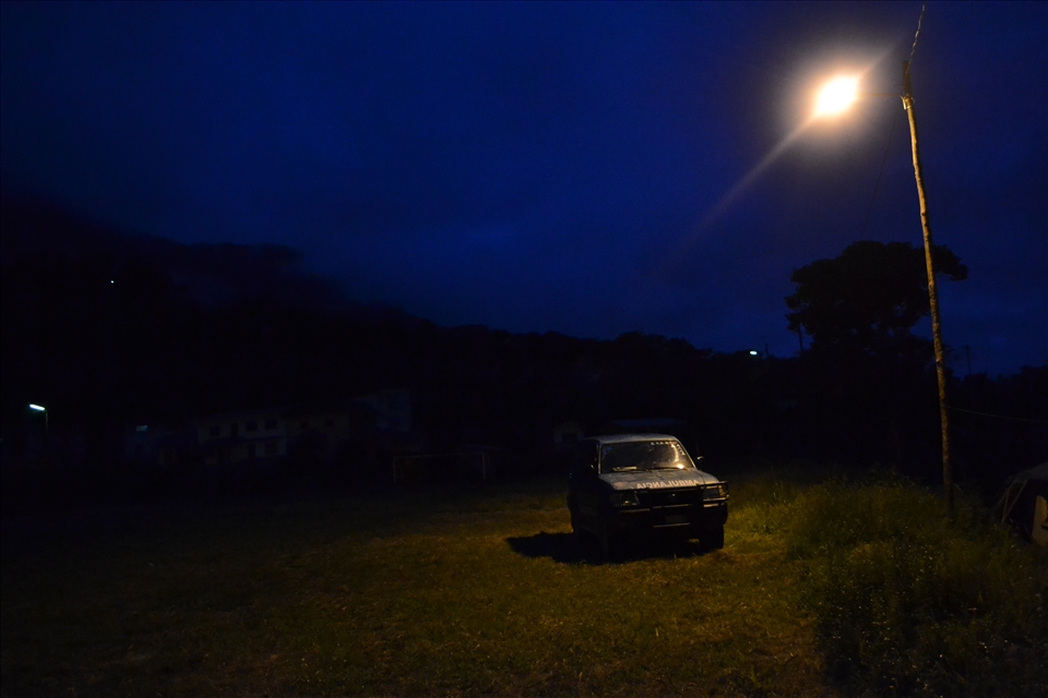 The ambulance rounds, early in the morning to visit the rural popolation,Coroico