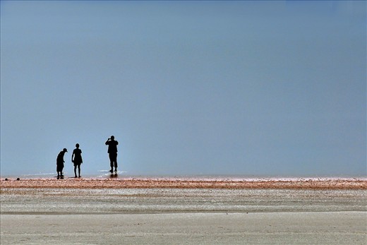 salt lake landscape of Turkey 